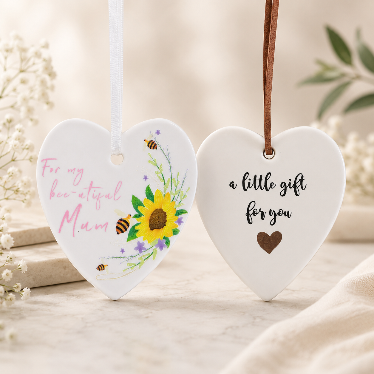Hanging Ceramic Heart