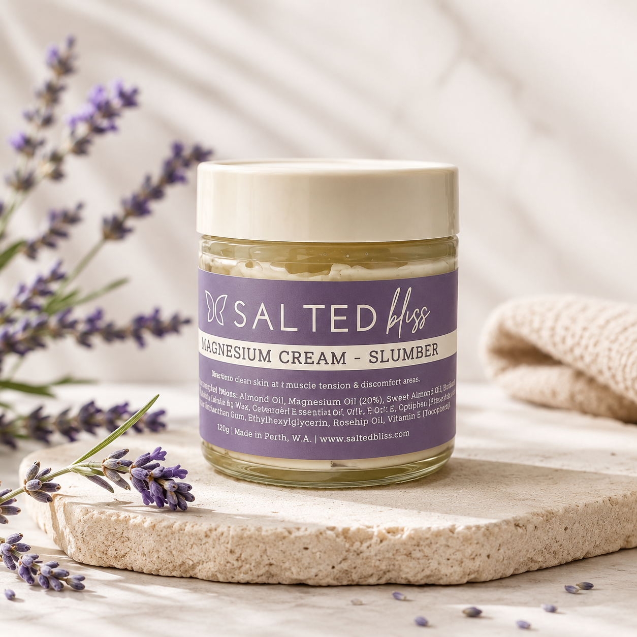 Magnesium Cream Slumber by Salted Bliss