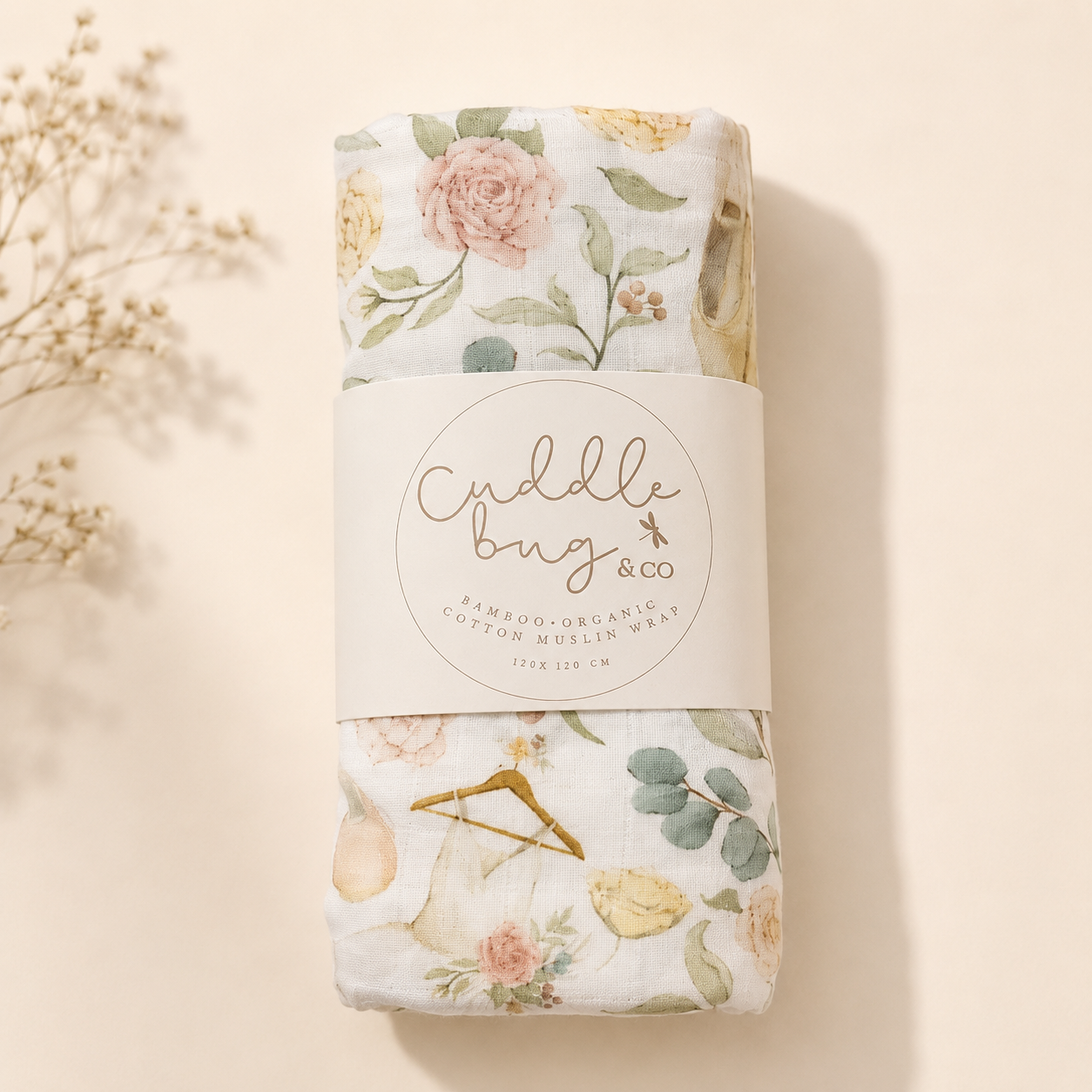Bamboo Organic Cotton Muslin Wrap